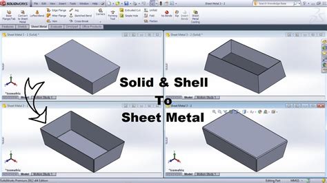 convert sheet metal to solid solidworks|convert SolidWorks to sheet metal.